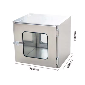 Gmp Roestvrij Staal Pass Box 500 600 <span class=keywords><strong>800</strong></span> Statische Type Elektrische Interlock Cleanroom Pass Through Box Multifunctionele Pass Box - Product Image 4