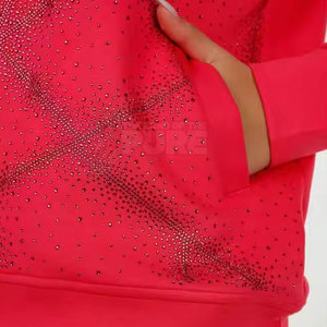 Fabricant pakistanais, dernier design, survêtement pour femmes avec strass, 100% coton, couleur unie, survêtement pour femmes avec strass - Product Image 4