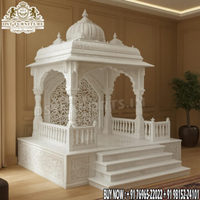 Mandir royal élégant en teck avec rangement, armoire de prière de luxe, base de style traditionnel hindou pour la décoration intérieure