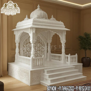 Royal Elegant Teak Wood <b>Mandir</b> with Storage Luxury Pooja Cabinet Base Traditional Hindu Design For Home Decor - Product Image 3
