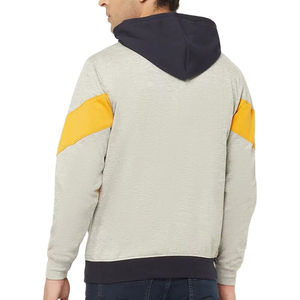 Sweat à capuche oversize pour homme en coton/polyester, fermeture éclair, uni, respirant, qualité supérieure, fabriqué au Pakistan - Product Image 4