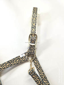 เชือกแขวนคอม้าไนลอนแบบปรับแต่งได้มีฮาร์ดแวร์โลหะหนักและแผ่นบุขนสัตว์พิมพ์ลายเกล็ด - Product Image 4