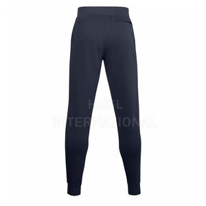 Pantalones de chándal para hombre de alta calidad, pantalones de chándal de estilo informal de algodón, cintura elástica, bolsillo con cremallera lateral, lona ligera recta, OEM - Product Image 2