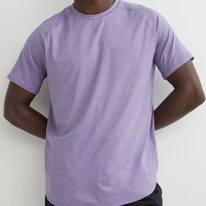 Venta al por mayor logotipo personalizado camiseta lisa marca famosa de alta calidad 100% algodón de gran tamaño hombres camiseta para hombre - Product Image 1