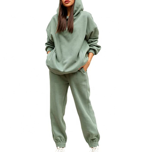 Chándal americano de calidad superior para mujer, chándal de invierno, premio al por mayor, ropa de moda, logotipo bordado de chenilla custo - Product Image 2