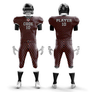 Ensemble de maillots de football américain à manches courtes pour garçons de grande taille uniformes en polyester respirant avec logo personnalisé au tarif d'usine - Product Image 4