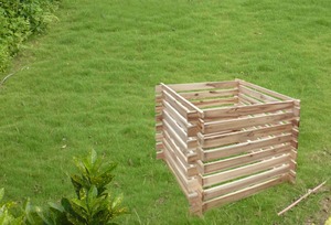 Nouveau design Poubelle à compost en bois pour feuilles de jardin 15345646 - Product Image 4