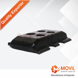 Natural Black Digger Track Pad with Custom Thickness and 20 Mpa Tensile Strength for Road Construction <b>Pavers</b> - Product Image 2