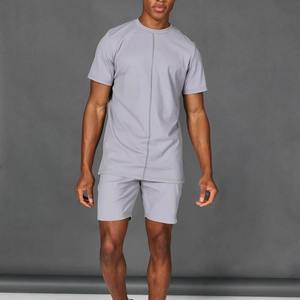 Ensemble short d'été décontracté pour hommes conçu sur mesure en coton de haute qualité respirant à séchage rapide Satin solide OEM Impression du logo Nouvelle arrivée - Product Image 4