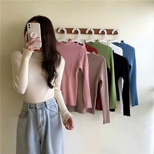 Pull-over formel à col froufrou non tissé doux et chaud extensible à manches courtes Slim Fit Eco-Friendly Quick Dry Automne Hiver Mode - Product Image 4