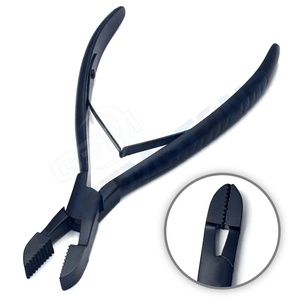 คีมตัดผมสแตนเลสแบบมืออาชีพสำหรับถอดต่อผม |   เครื่องมือถอดเคราตินบอนด์ |   สีดำ - Product Image 2