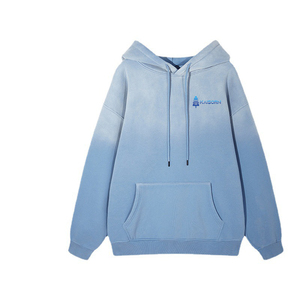 Vente en gros Sweat-shirt oversize en éponge française à col rond Pull-over à capuche Logo en relief Sports de yoga d'entraînement personnalisés - Product Image 4