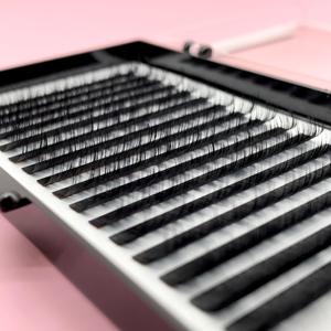 Pestañas individuales hechas a mano de alta calidad 0,03 PBT suave proveedor personalizado LC CC DD Curl extensiones de pestañas clásicas OEM ODM al por mayor - Product Image 2