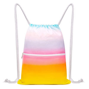 New Arrivals Outdoor Waterproof Nylon Drawstring <b>Bags</b> Customized OEM Services with Trendy Printing Fashionable Style - Product Image 1