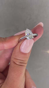 ลูกแพร์2.25กะรัตแบบเฉพาะบุคคลแหวนแต่งงานสุดหรูทำจากเม็ดเพชรสีเหลืองทอง - Product Image 3