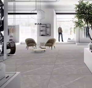 กระเบื้องปูพื้นลายหินอ่อนเคลือบด้านกันลื่นสีเทาขนาด60x120ซม. 600x1200มม. จากจีน - Product Image 6