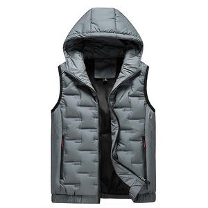 Chaqueta Acolchada de Plumón para Hombre de Alta Calidad con Capucha, Servicio OEM Personalizable, Chaleco Utilitario de Invierno de Tendencia - Product Image 2