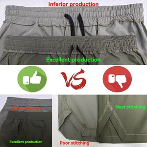 Short de jogging personnalisé pour hommes, respirant, durable, à séchage rapide, en polyester, à taille élastique, avec plusieurs poches et motif uni - Product Image 4