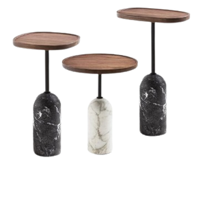 Juego de dos mesas de centro de metal Estilo contemporáneo Muebles de sala de estar Mesa auxiliar de alta venta - Product Image 3