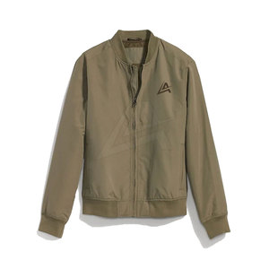 Best Selling <b>Men's</b> Custom Made Canvas <b>Bomber</b> <b>Jacket</b> Breathable with Long Sleeves and Stand Collar Fashionable for Winter - Product Image 1