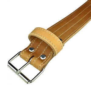 Ceinture de musculation rouge avec chaîne en acier pour la musculation en salle de sport, logo personnalisé, entraînement - Product Image 3