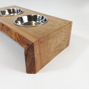 Hot Selling Portable <b>Cat</b> or Dog Feeding Station Portable Rectangle Wooden Pet <b>Feeders</b> with Stainless Steel Bowl - Product Image 5