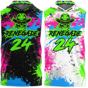 Personnalisé 100% Polyester Sublimé 7v7 Drapeau Football Uniforme Jersey Compression À Capuche Sans Manches 7v7 Jersey Pour Hommes - Product Image 1