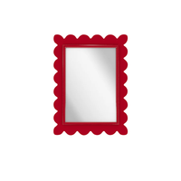 Minimalisme Laque Bord Festonné Miroir Suspendu Charismatique Laque Mur Miroir Pour La Maison Hôtel Café