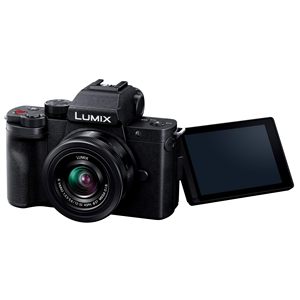 Appareil photo numérique hybride 4K Micro Four Thirds avec objectif interchangeable 12-32 mm et stabilisation d'image hybride 5 axes Capteur CMOS pour le vlogging - Product Image 2