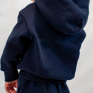 Offre Spéciale professionnel à capuche enfants deux pièces survêtements ensembles vêtements de Sport pantalons de survêtement survêtement ensemble coton survêtement pour enfants - Product Image 5