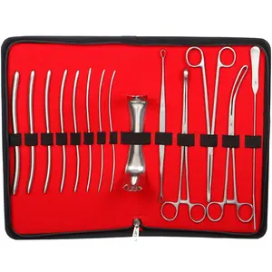 D & C Gynecology Surgical Instruments Stainless Steel 410 Grade Procedures Gyne Set with Kit Standard Set of 14 instruments