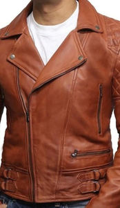 แจ็กเก็ตหนังแกะสไตล์วินเทจของผู้ชายขายดีมีหลายกระเป๋าสำหรับฤดูใบไม้ผลิขนาดพิเศษ - Product Image 3