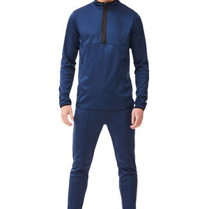 Ropa Deportiva Informal de Verano y Ropa de Gimnasio, Sudaderas y Pantalones de Cuello Alto de Poliéster/Algodón Sólido para Hombre - Product Image 2