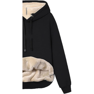 Vestido Sudadera de Invierno Personalizado para Mujer, 100% Algodón, Felpa, Ecológico, Transpirable, Resistente al Viento, con Bordado en Relieve en la Parte Delantera - Product Image 5