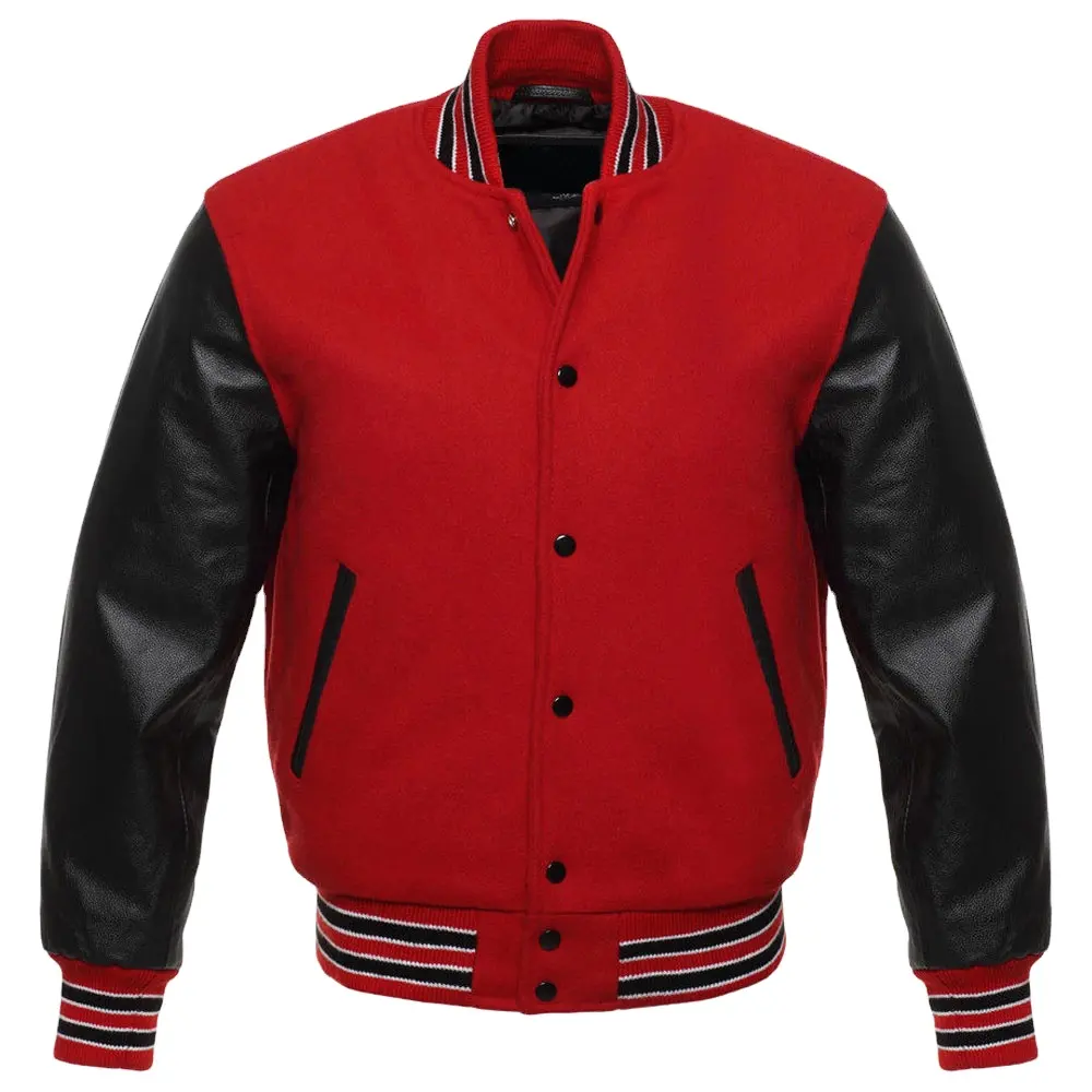 Индивидуальная одежда для старшей школы, Спортивная кожаная куртка с вышивкой, бейсбольная леттерманская спортивная куртка для мужчин