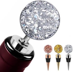 Amazing & Luxurious <b>Wine</b> Bottle Stoppers Stainless Steel <b>Wine</b> Stoppers for Gift Bar Holiday Party Wedding - Product Image 3