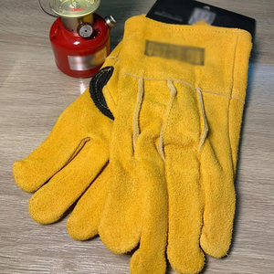 Gants de sécurité confortables et résistants à la chaleur pour le camping en plein air, en cuir de vachette, résistants à l'usure, anti-brûlure et anti-coupure pour les conducteurs - Product Image 3