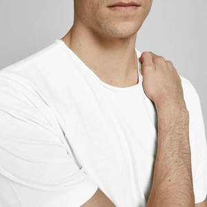 T-shirt graphique à col rond pour homme Maillot de corps uni à manches courtes avec t-shirt de marque privée - Product Image 4