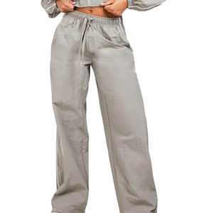 Ensemble de survêtement coupe-vent pour femme en nylon, doublure en maille légère froissée, imperméable et respirant, collection 2026 - Product Image 5