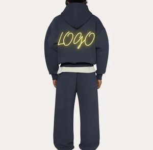 Conjunto Deportivo Unisex 2 en 1 al por Mayor, Conjunto de Jogger de Algodón Orgánico, Chándal de Alta Calidad con Logotipo Personalizado, Corte Regular - Product Image 6