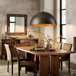 Lampe suspendue en métal de style dôme industriel pour îlot de cuisine et intérieurs de style loft - Product Image 1