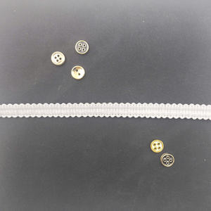 High Quality 100% Polyester Luxury Fancy Striped White Lace <b>Trim</b> with 1cm Width for Cloth & Gifts - Product Image 2