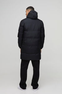 Chaqueta Acolchada con Capucha de Poliéster Brillante, Diseño Personalizado, Resistente al Viento, Impermeable, Cálida para Invierno, para Exteriores, Color Gris - Product Image 4