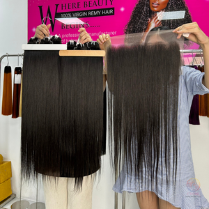 Cabello humano liso de hueso Cabello humano virgen sin procesar de doble dibujado vietnamita Cabello de color natural Mejor barato Cyhairvn Raw Cabello humano virgen sin procesar - Product Image 2