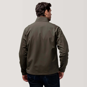 Chaqueta Softshell de poliéster para hombre, nuevo diseño, OEM, ropa informal ligera, sólida con logotipo personalizado, chaqueta Softshell para hombre - Product Image 4