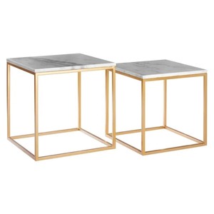 Marble C Table Metal Base <b>Frame</b> Matte Brass Finish <b>Cheap</b> Affordable at Wholesale Price - Product Image 2