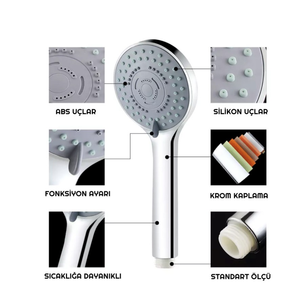 Handheld Shower Head with 5 <b>Spray</b> Functions - Product Image 2