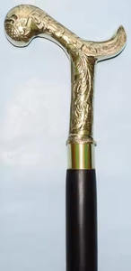 Canne de marche vintage nautique antique avec poignée en laiton brillant Cadeau décoratif pour grand-père - Product Image 5