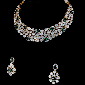 Ensemble de bijoux de mariage en laiton de luxe collier et boucle d'oreille à la mode ensemble de bijoux de Style coréen ensemble de fleurs fines bijoux pour femmes - Product Image 4