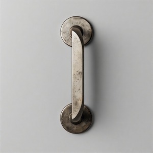 Palanca de puerta de borde de roble Manija de puerta de latón Premium para puertas interiores y exteriores Herrajes de tirador de diseñador de lujo - Product Image 6